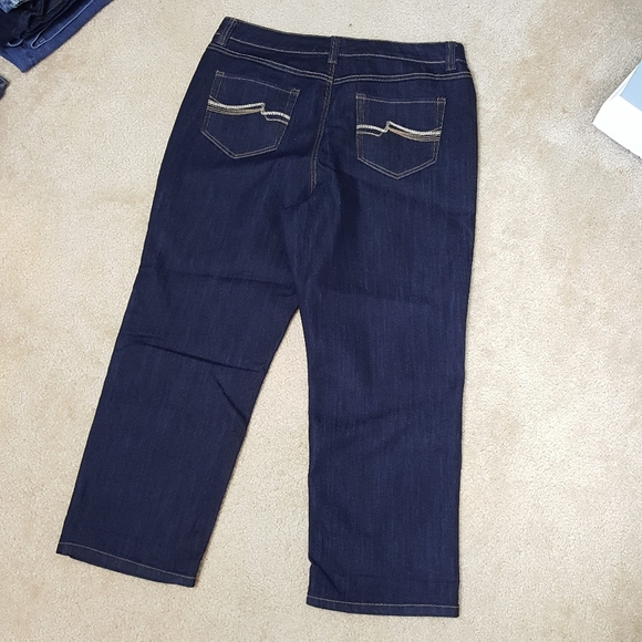 Size 14 Nine West jeans new without tags BLACK - Picture 2 of 7